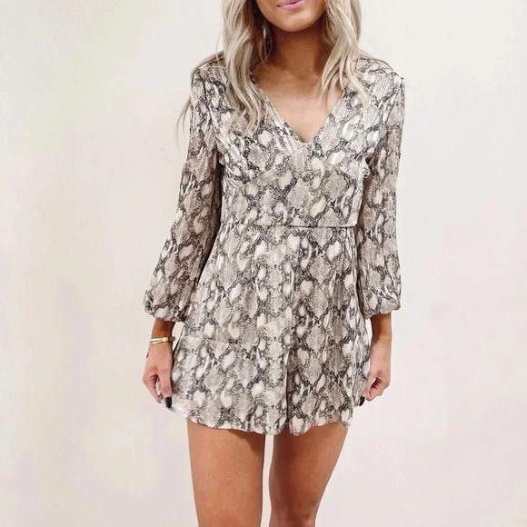 Fab’rik Snake Print Mini Dress - Picture 4 of 6